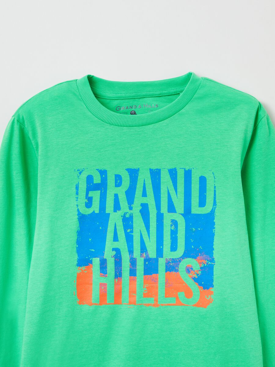 T-shirt a maniche lunghe con stampa Grand&Hills_2