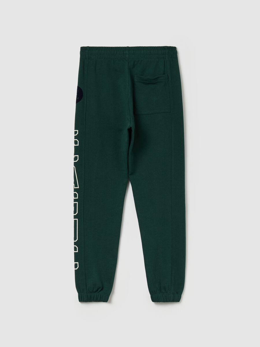 Joggers in felpa con stampa_1