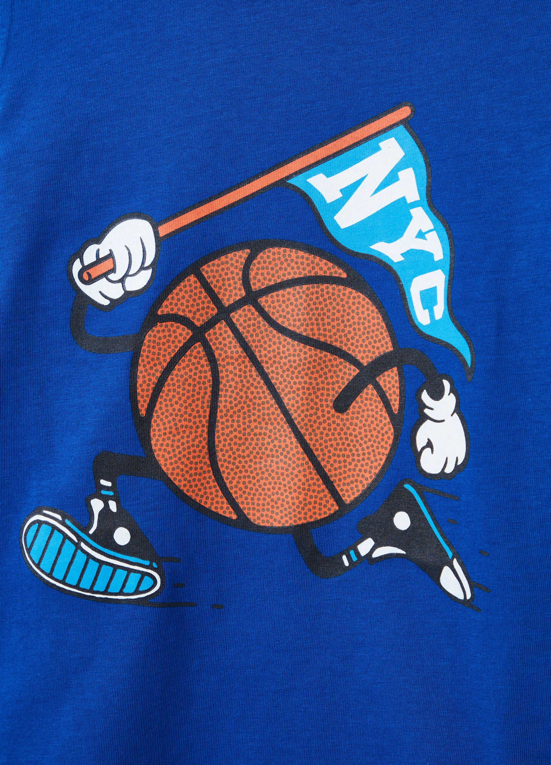 Long-sleeved T-shirt with ball print