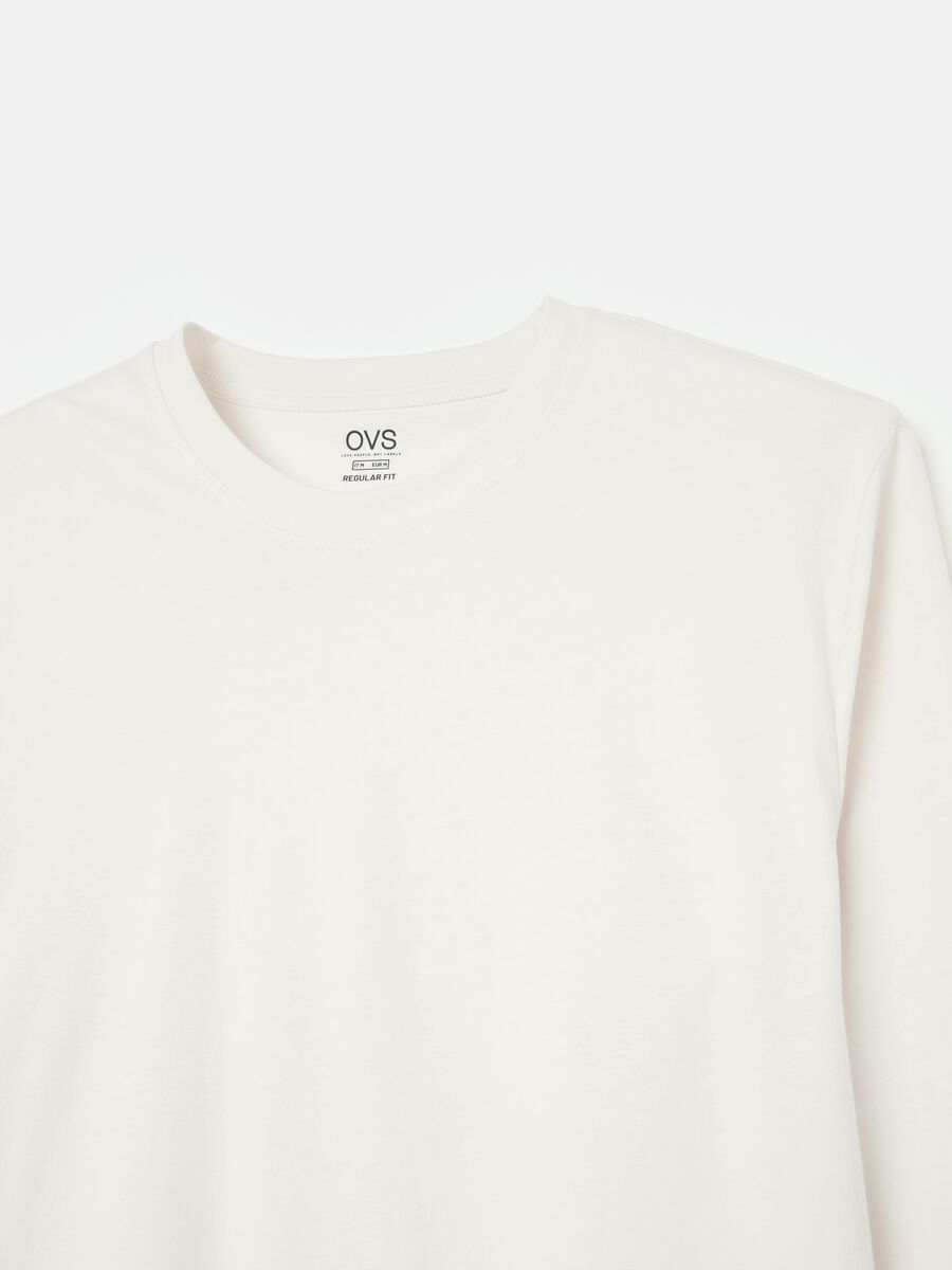 Long-sleeved T-shirt with round neck_5