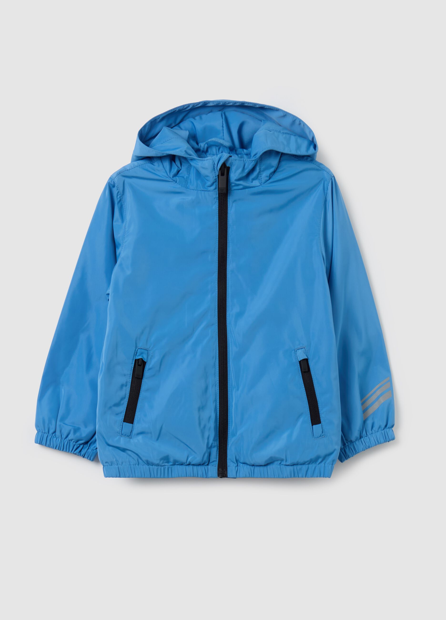 Waterproof jacket with hood