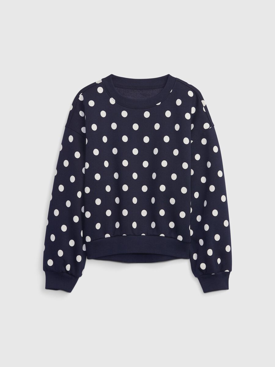 Sweatshirt with round neck and pattern_0