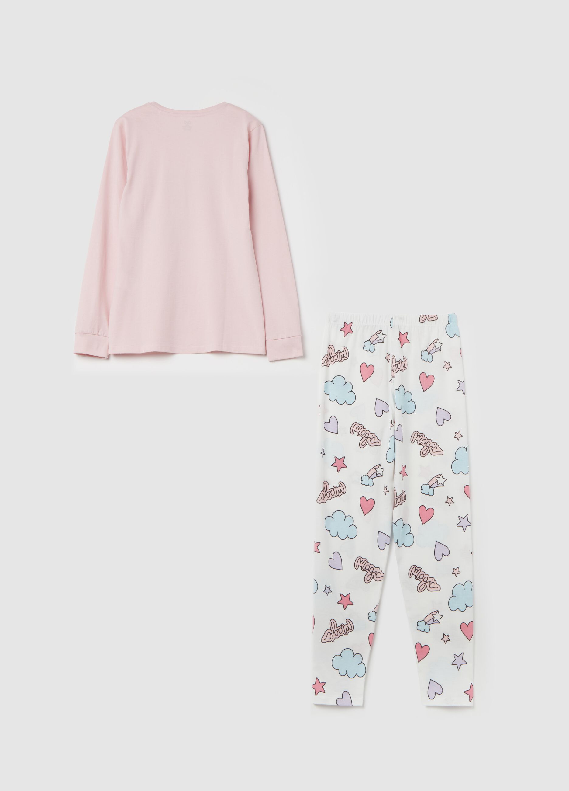 Organic cotton pyjamas with print