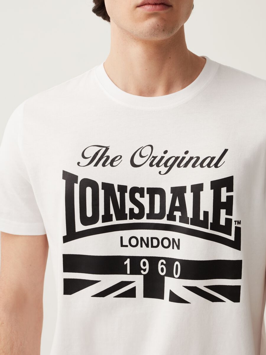 Cotton T-shirt with Lonsdale print_3