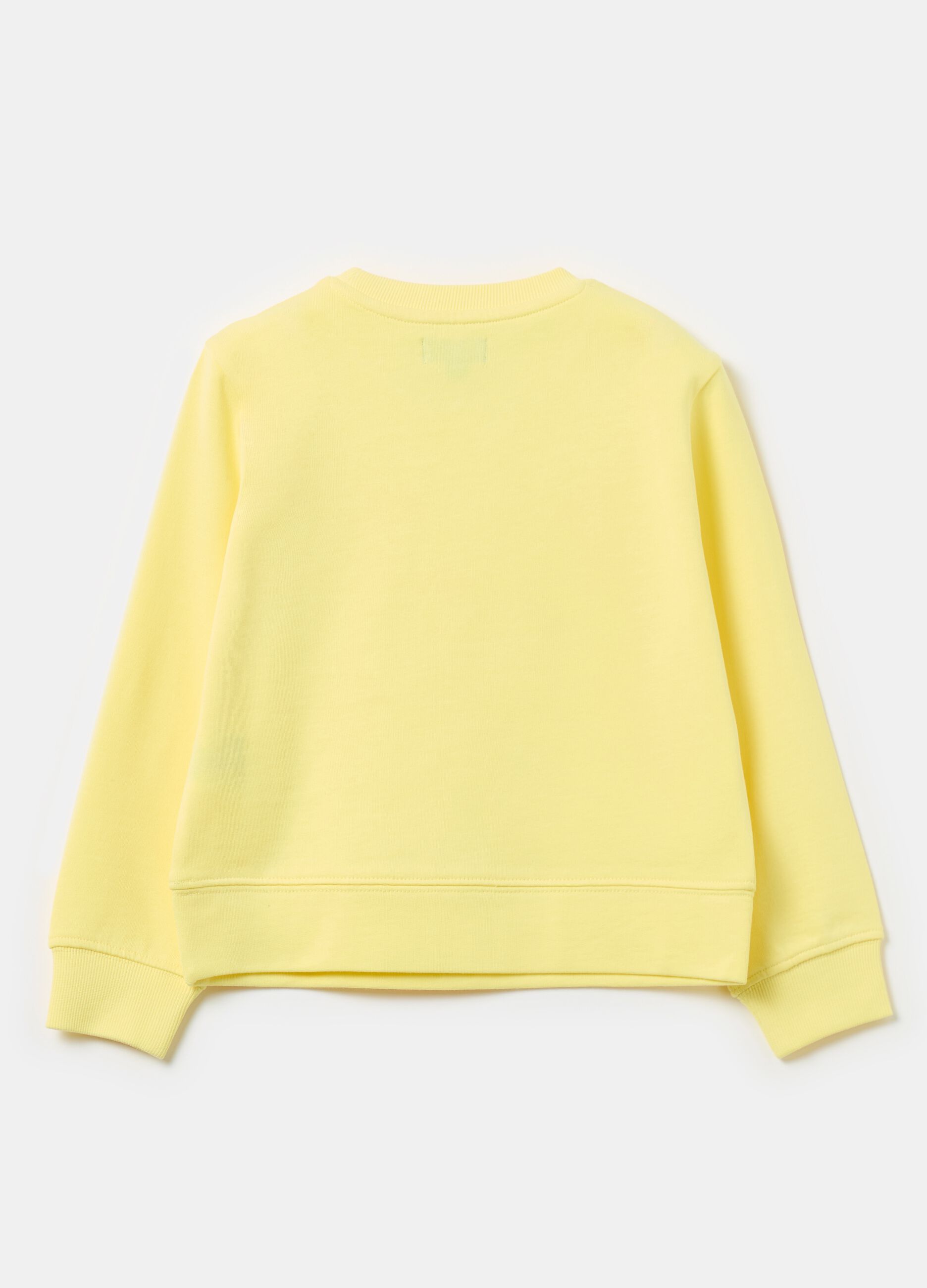 Solid colour sweatshirt in French terry