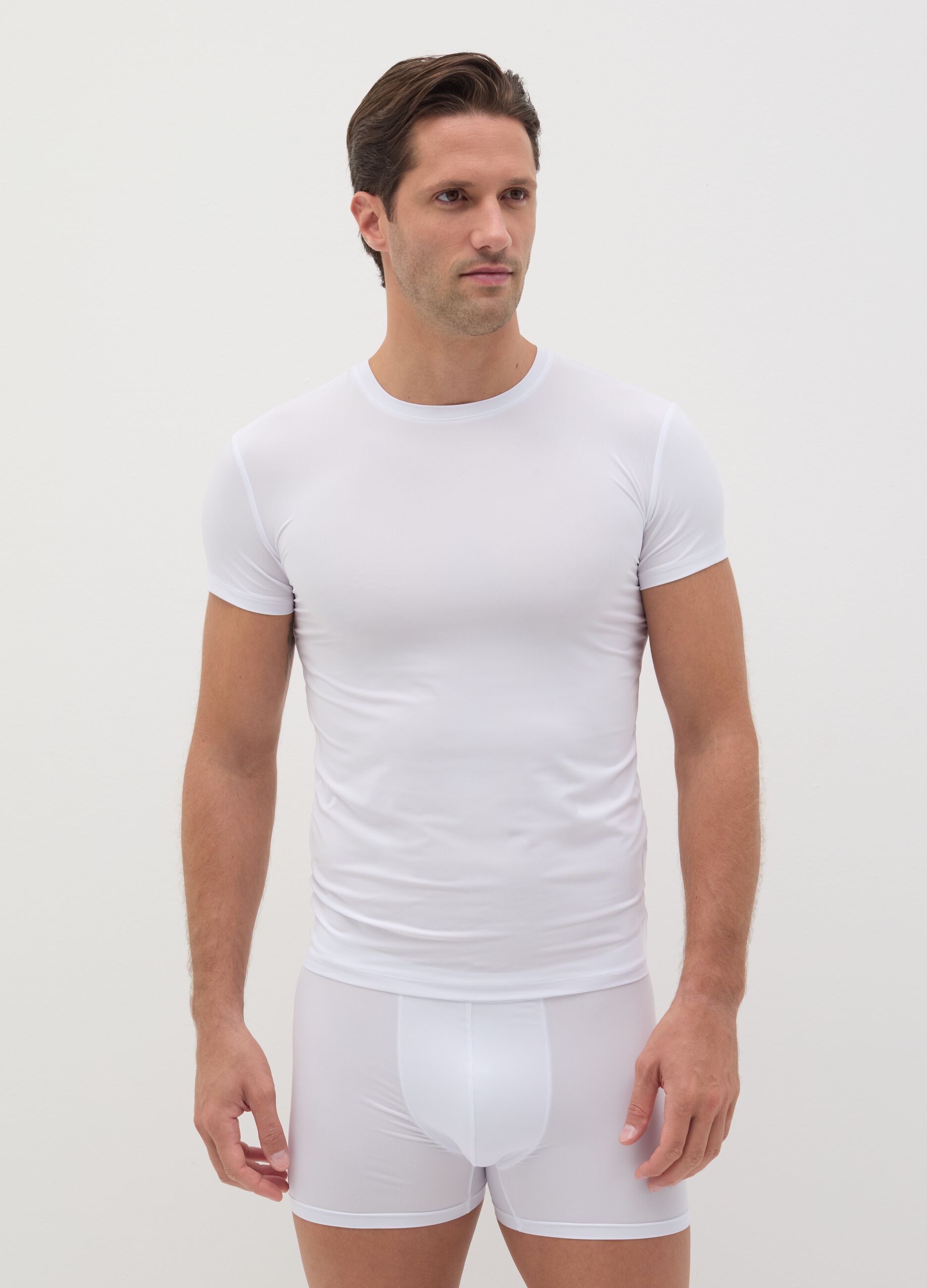 T-shirt intima in microfibra stretch