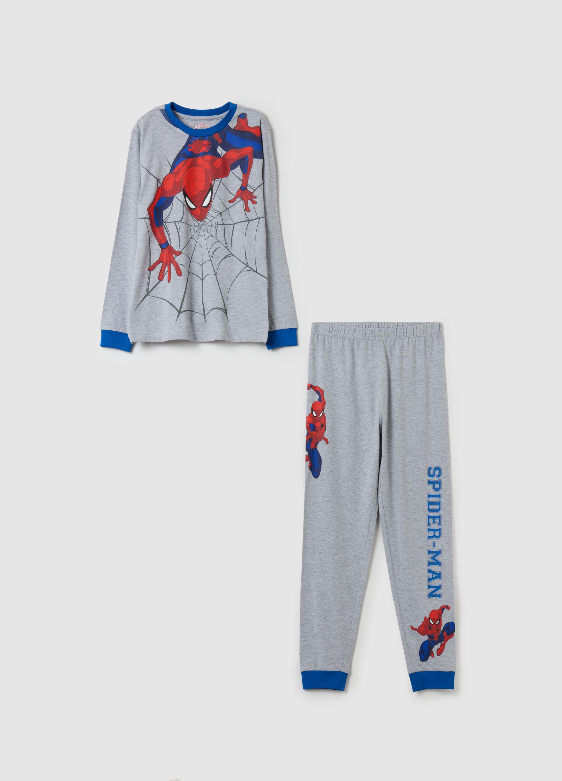 Long pyjamas with Spider-Man print