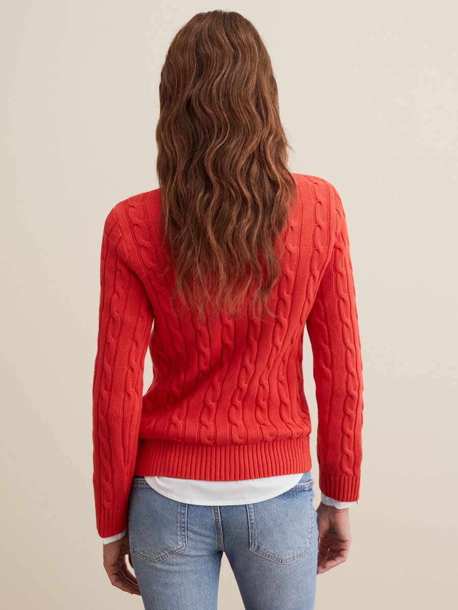 Cable knit crew-neck pullover_2