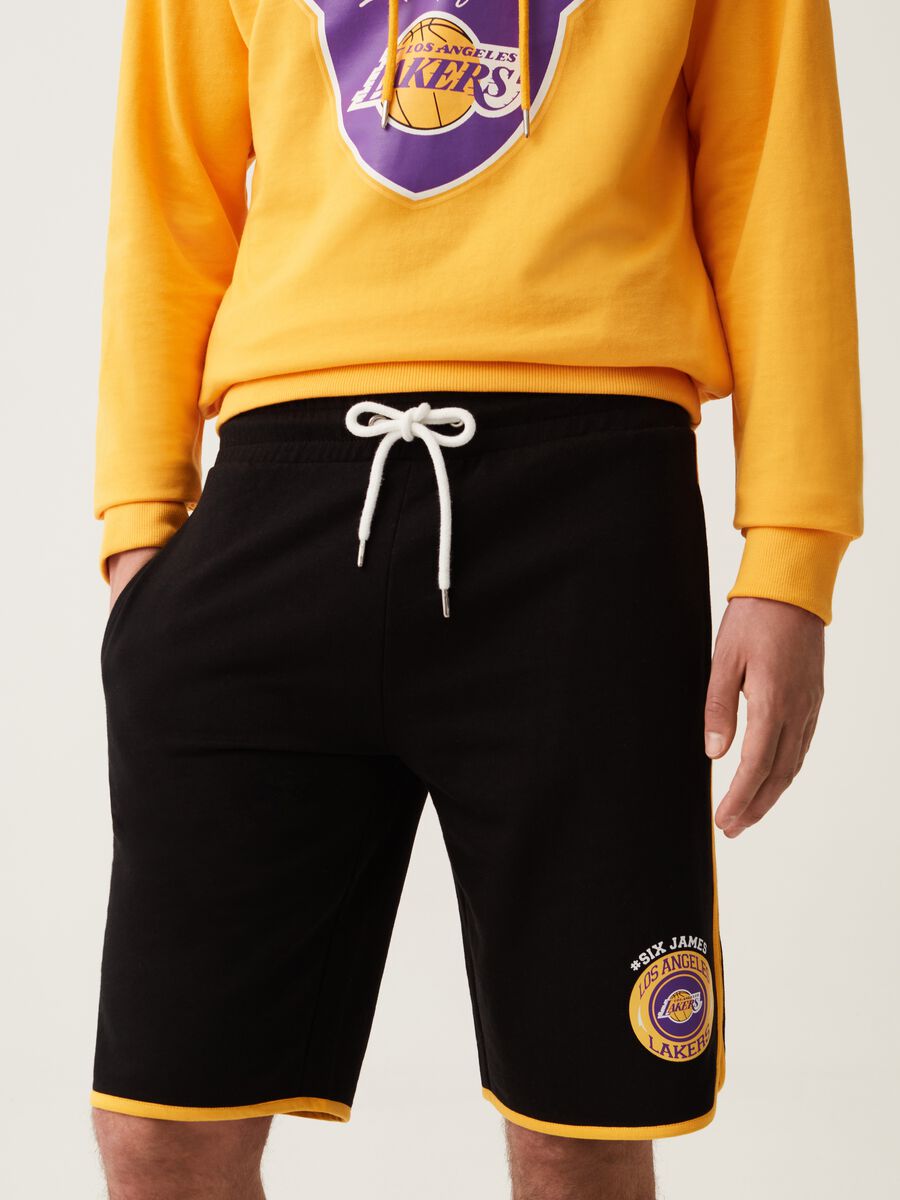 Bermuda jogger stampa NBA Los Angeles Lakers_1