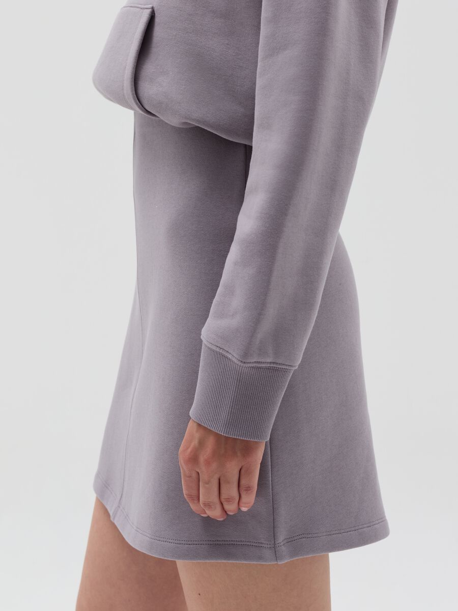 Essential high-rise miniskirt in fleece_3