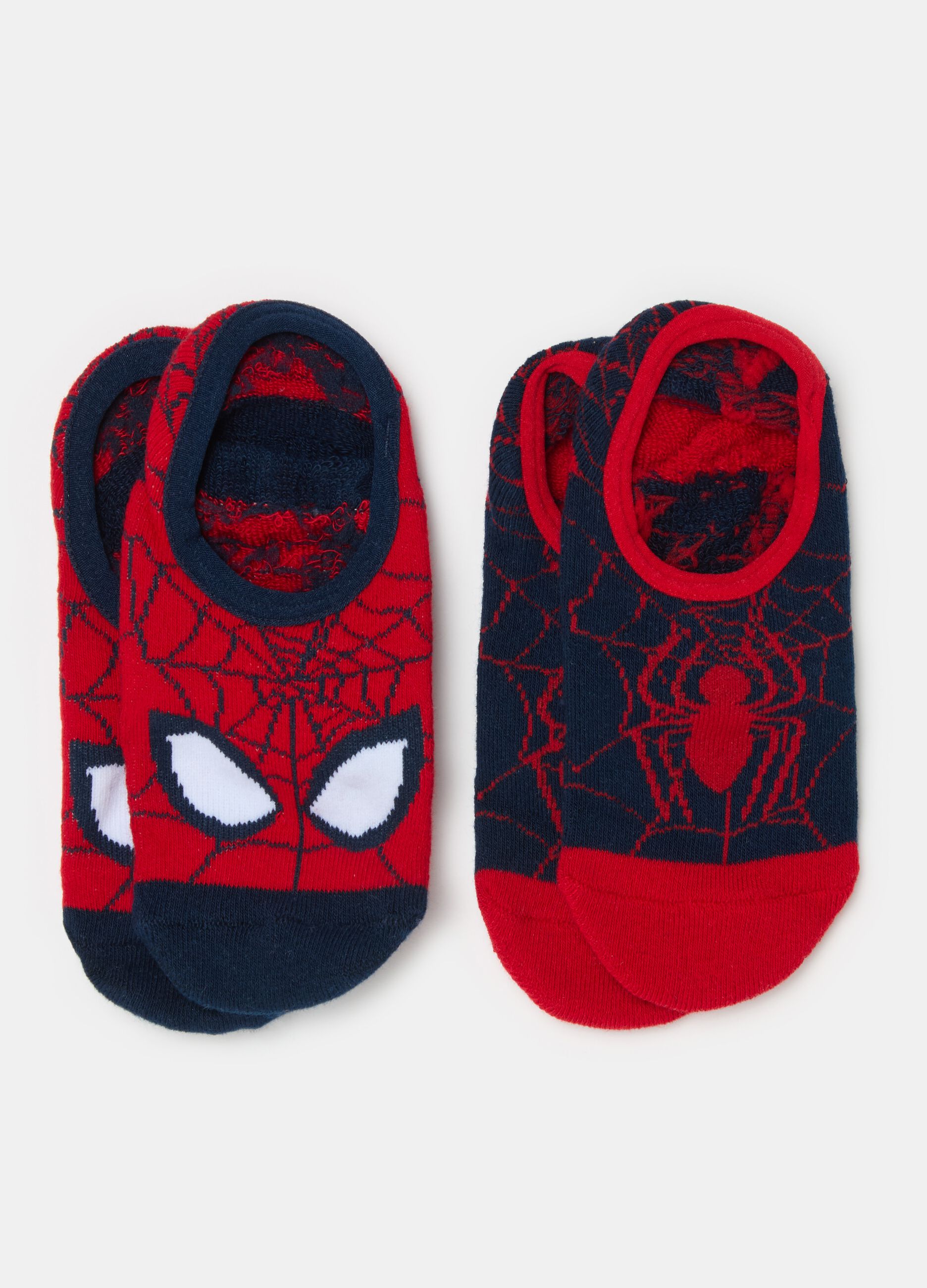 Bipack calze antiscivolo disegno Spider-Man