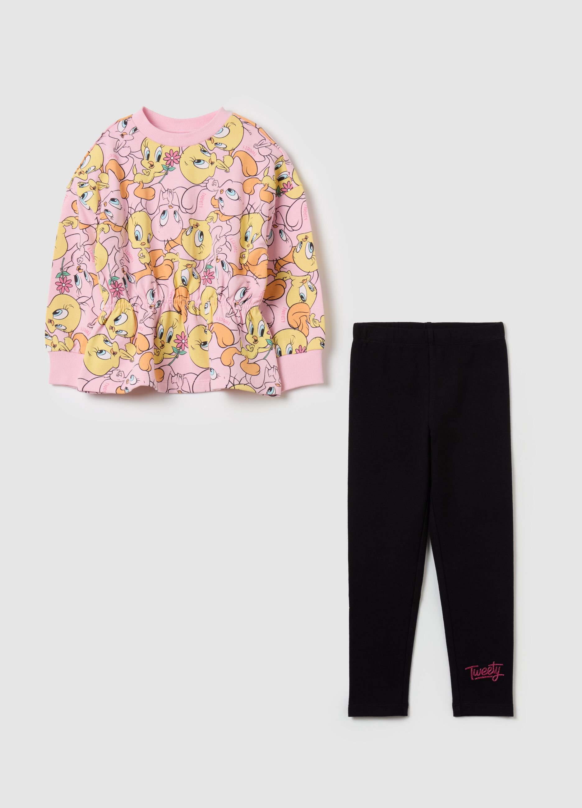 Jogging set with Tweetie Pie print