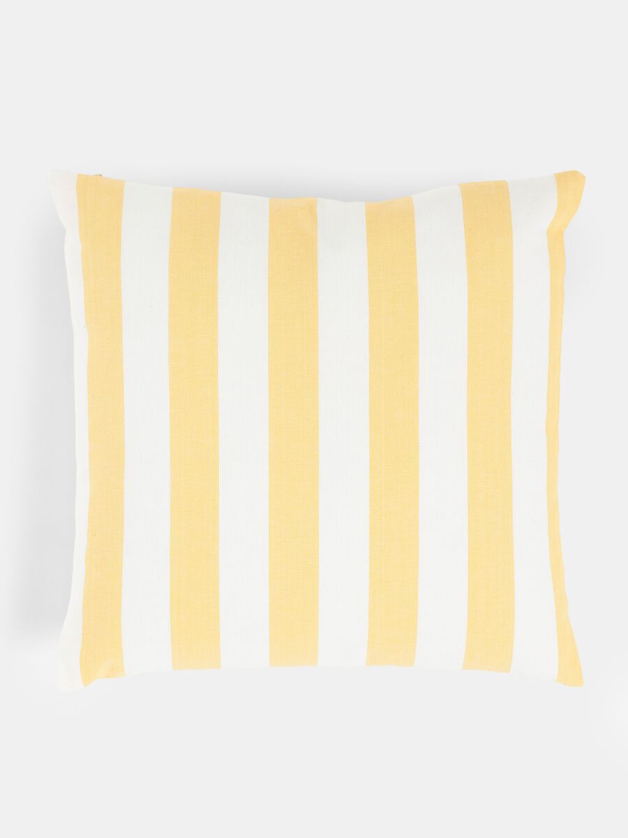 Striped cushion in cotton_0