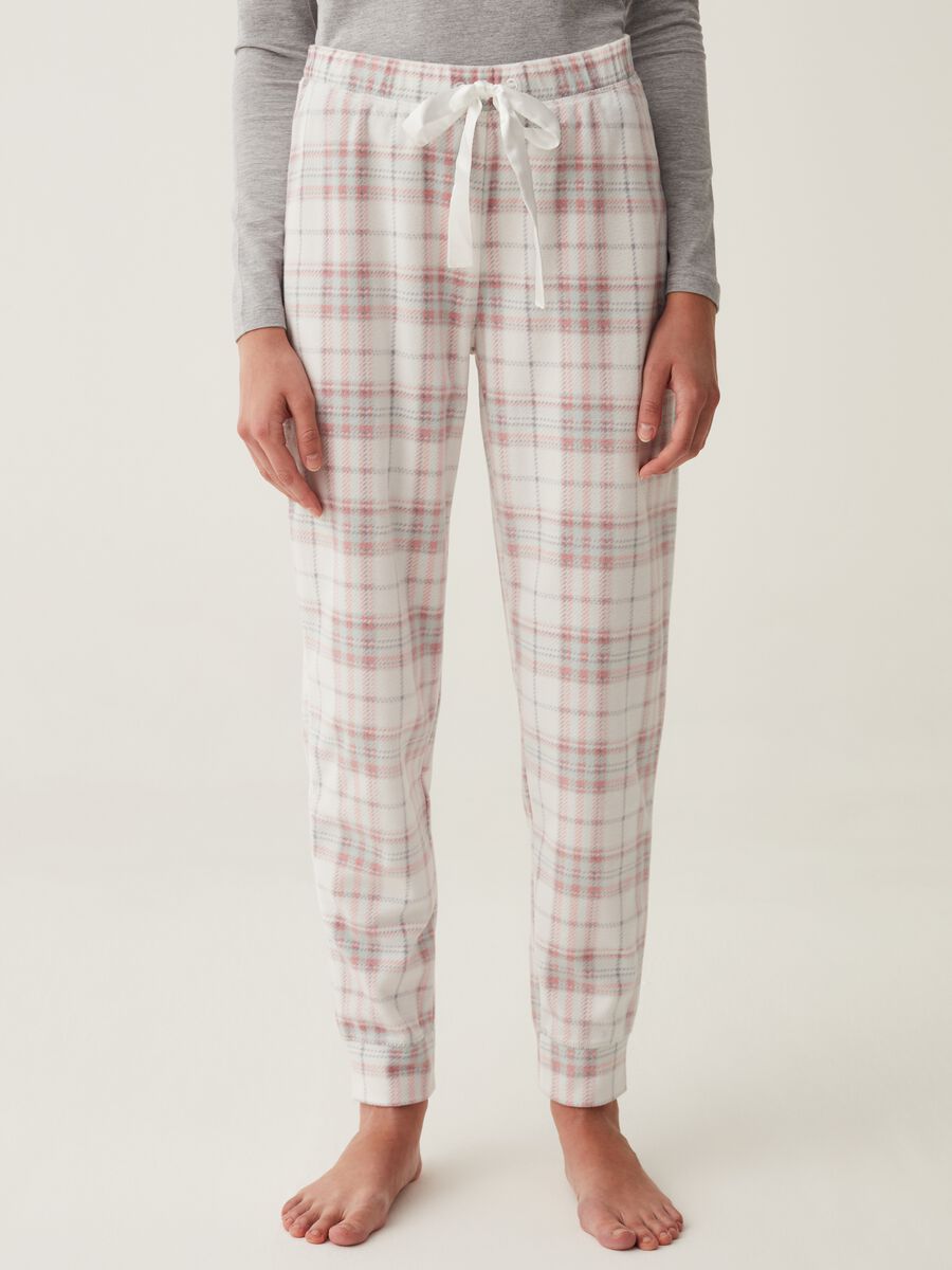 Long check pyjama trousers_1