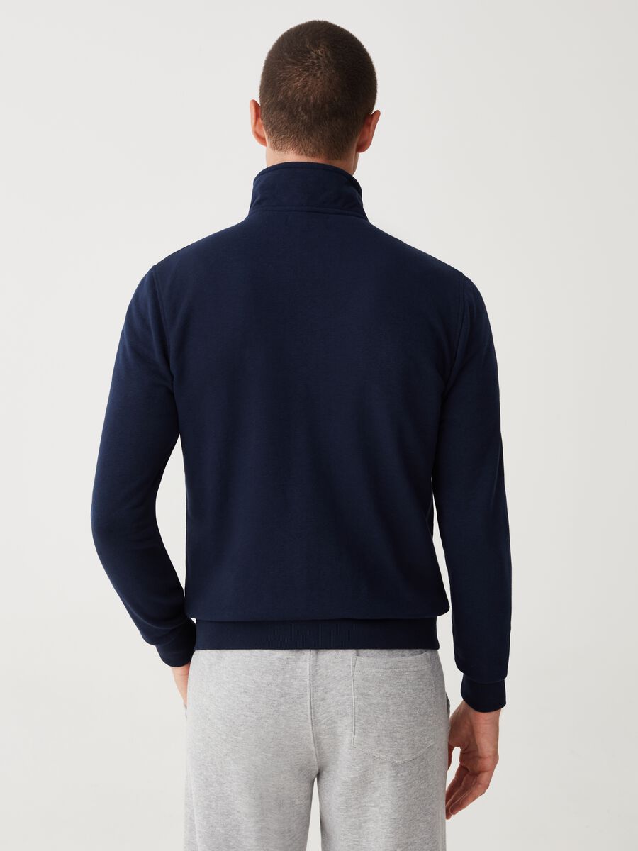 Full-zip in French Terry a collo alto_2