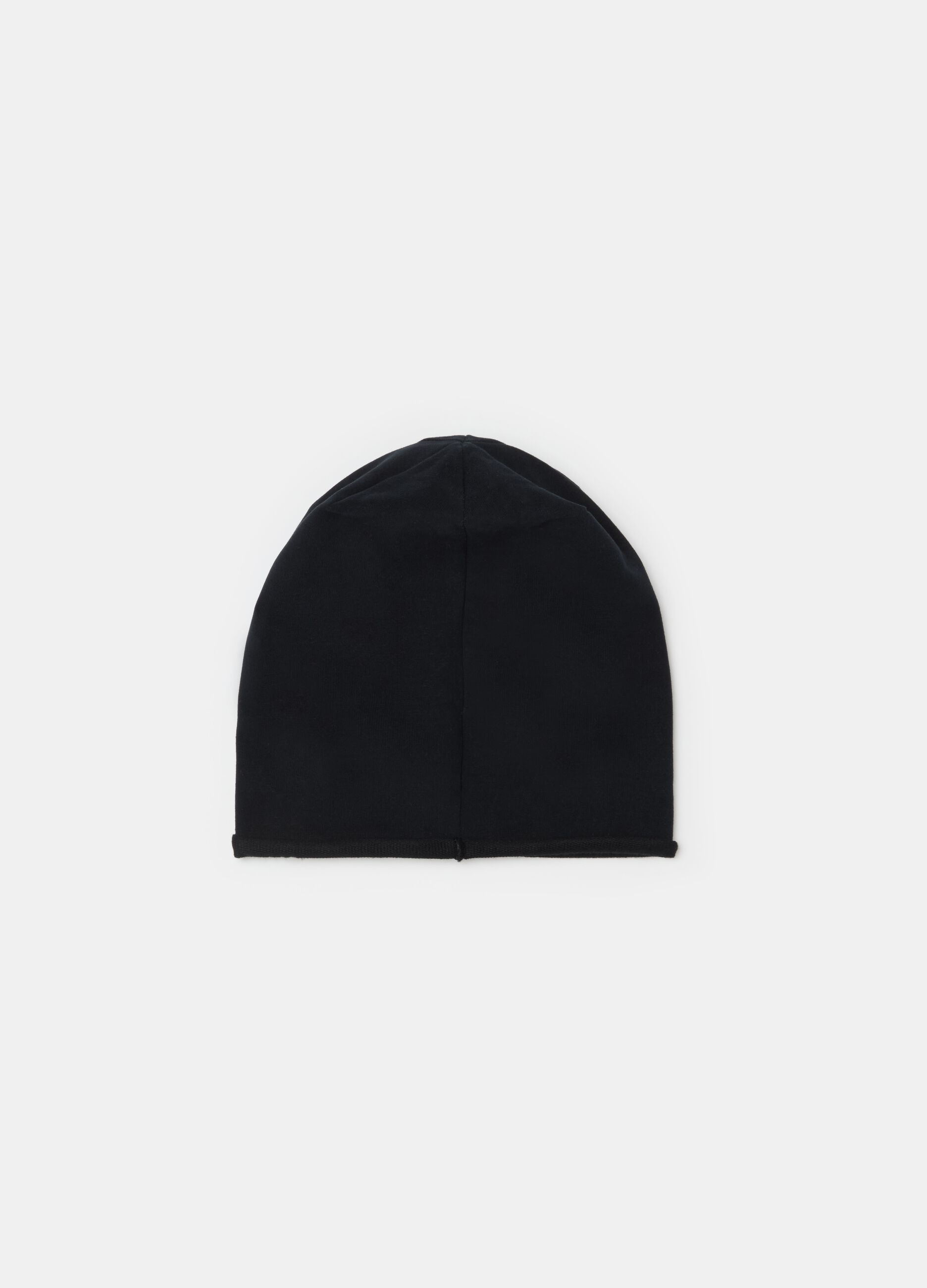 Solid colour hat in French terry