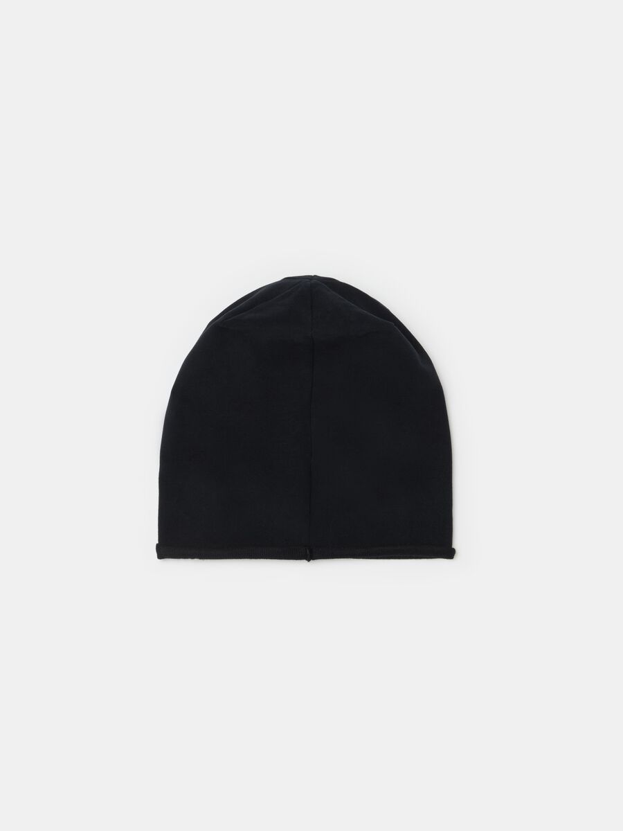 Solid colour hat in French terry_1