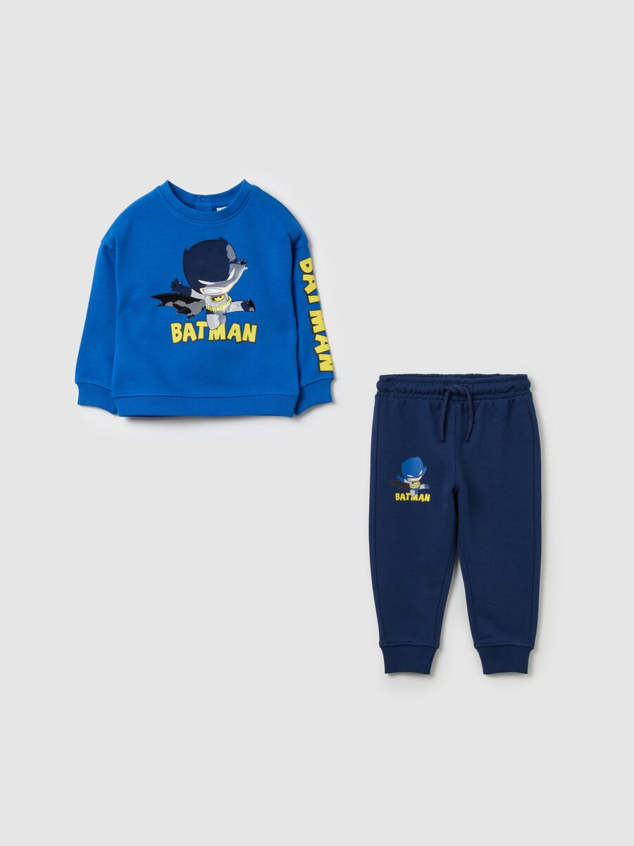 Jogging set in cotone con stampa Batman_0