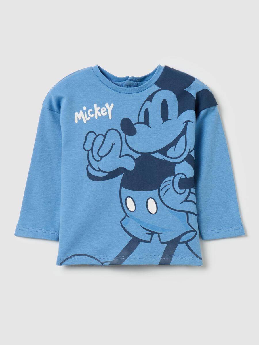 T-shirt with long sleeves and Mickey Mouse print_0