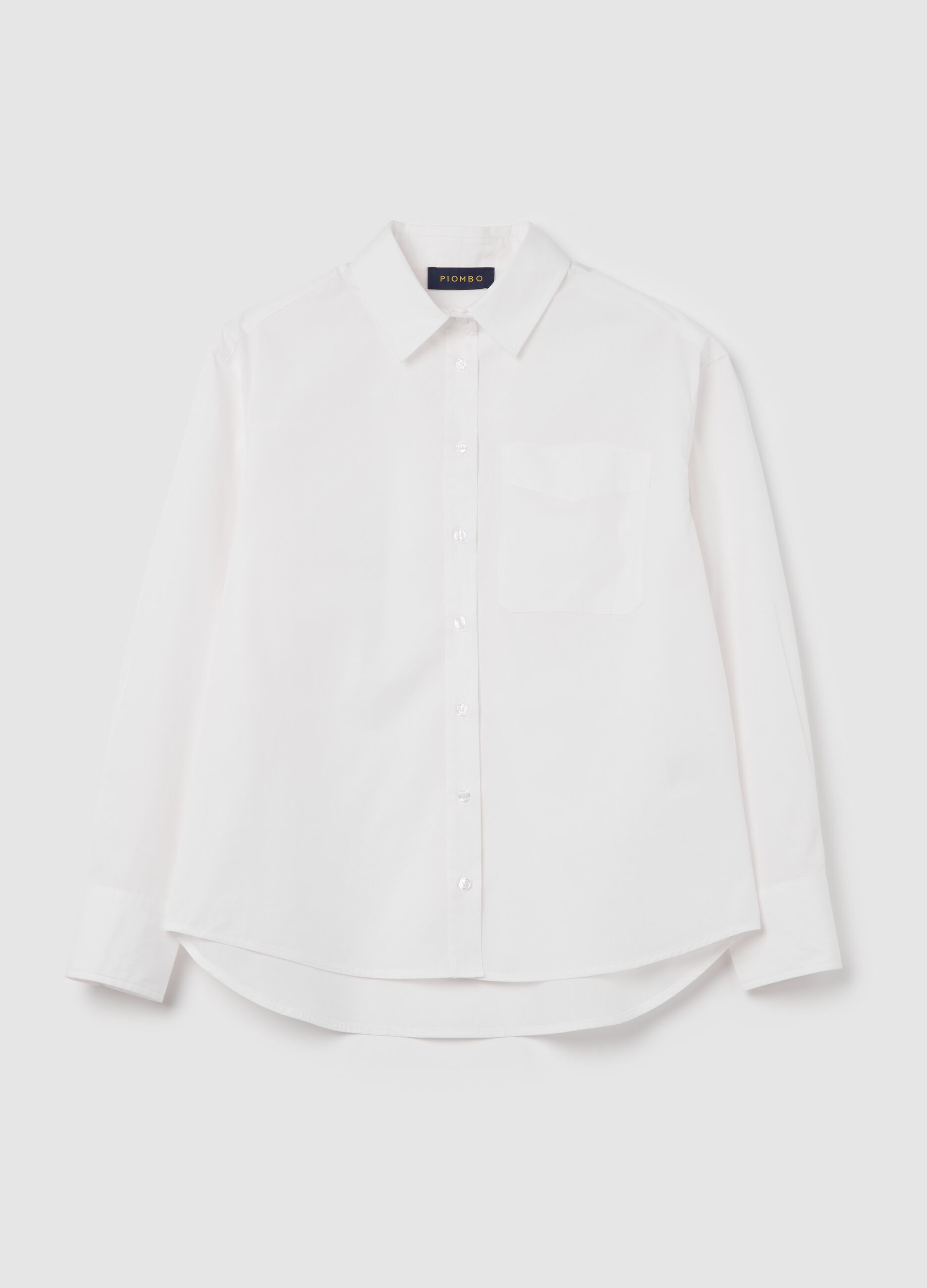 Poplin shirt with pocket