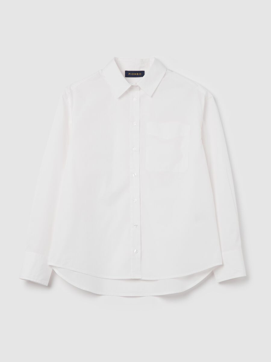 Poplin shirt with pocket_0