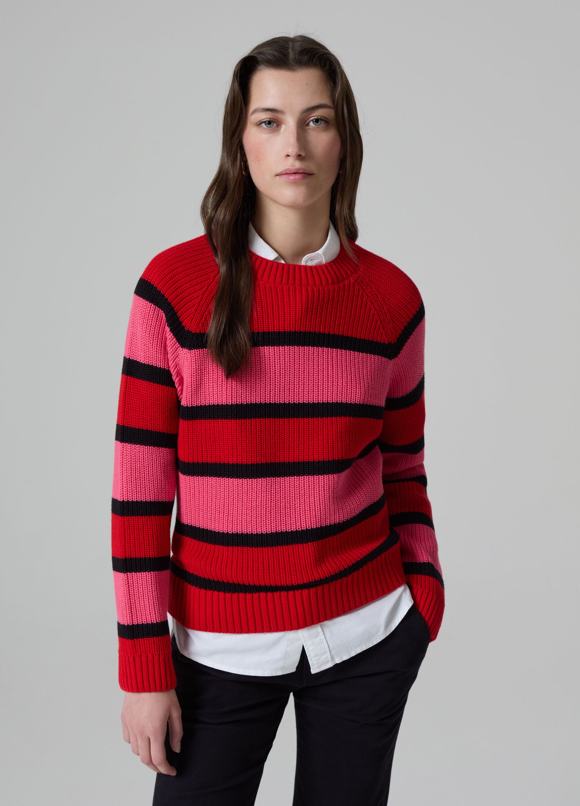 Ovs Pullover a righe con maniche raglan