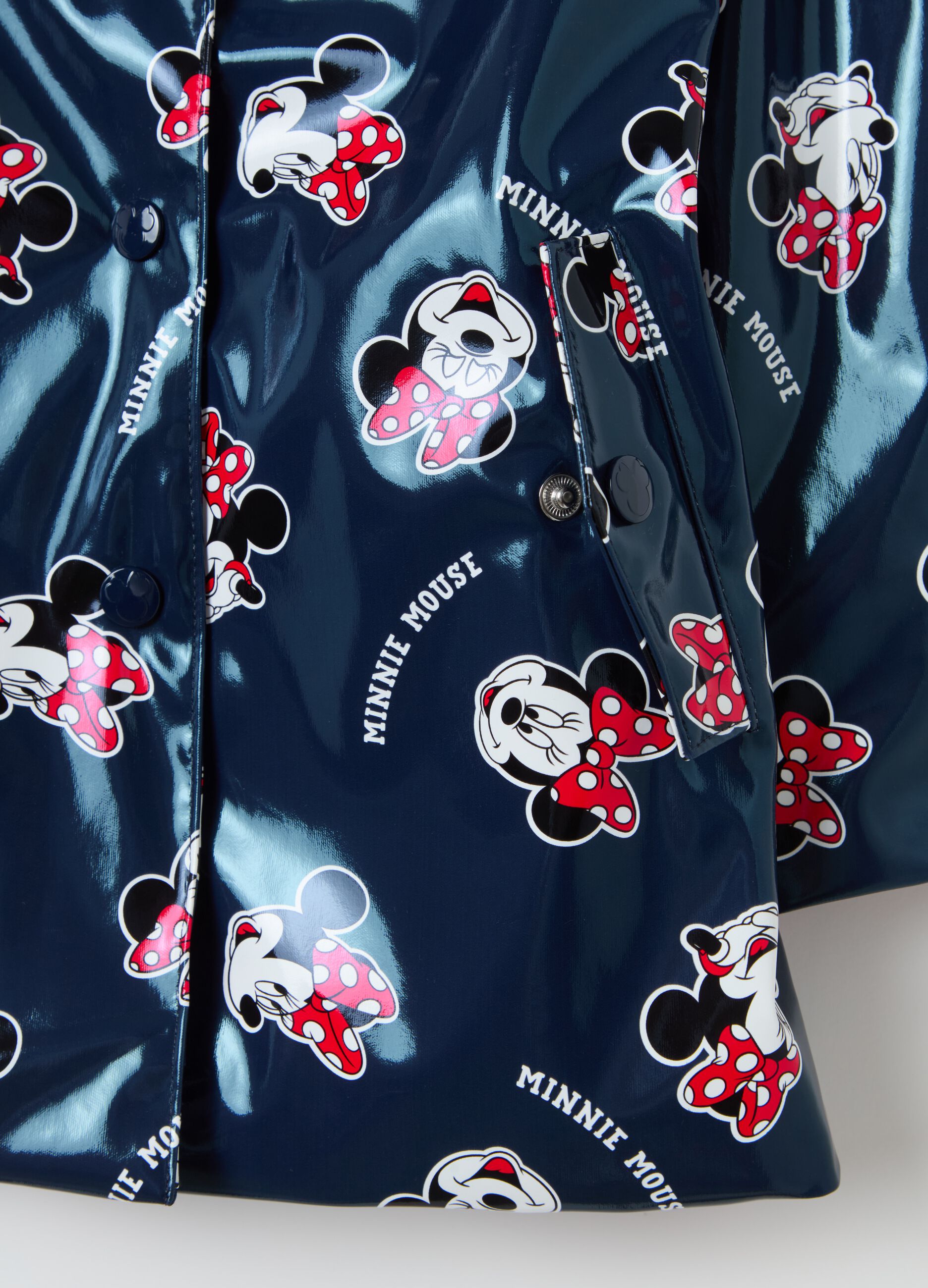 Waterproof jacket with Minnie Mouse print