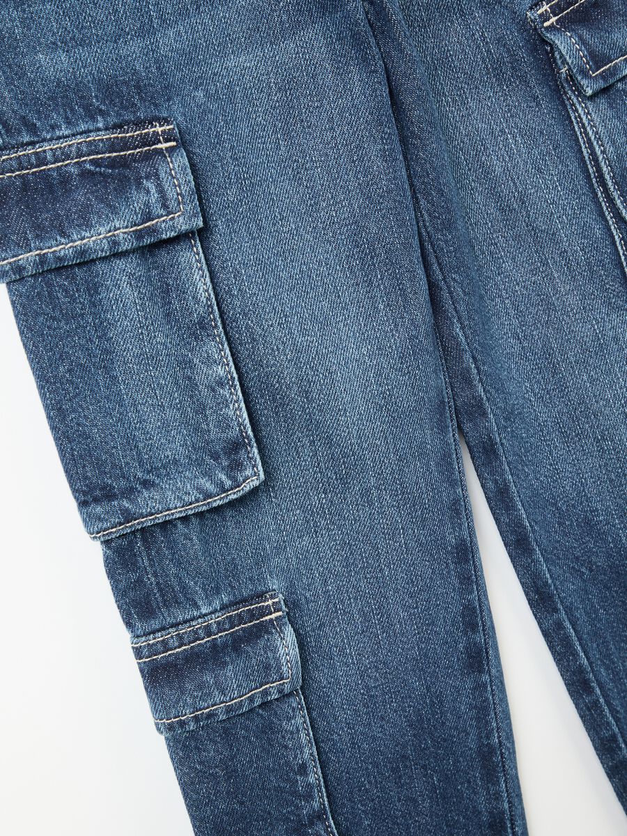 Cotton cargo jeans_3