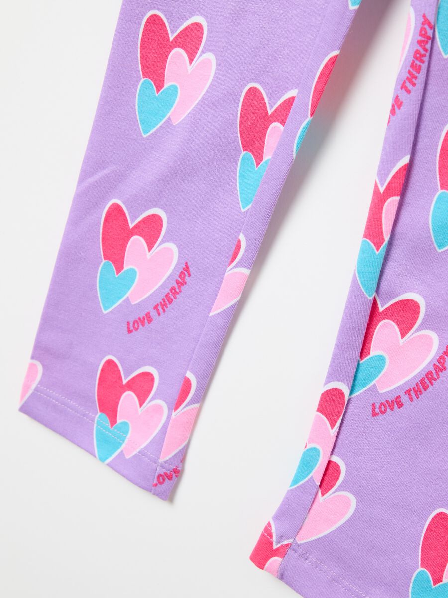 Leggings with all-over hearts print_2