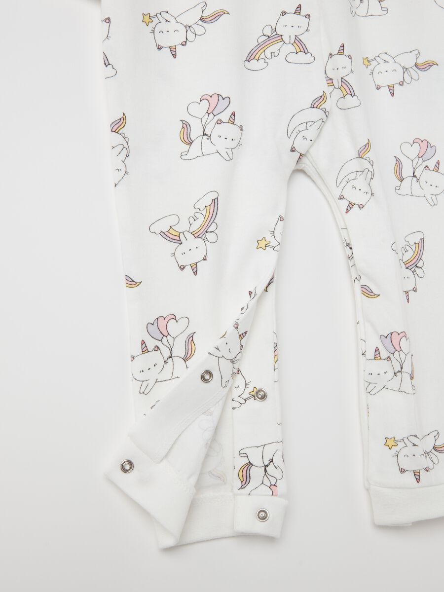 Two-pack onesies in organic cotton with print_3