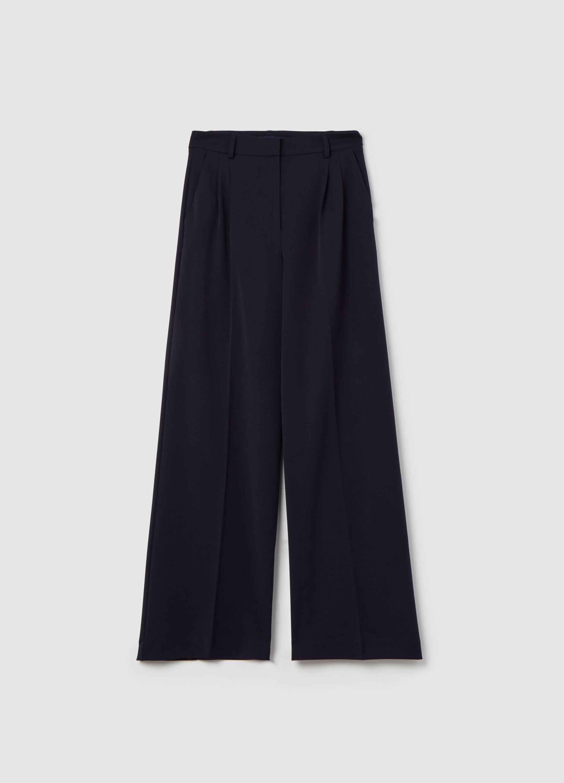 Contemporary wide-leg trousers