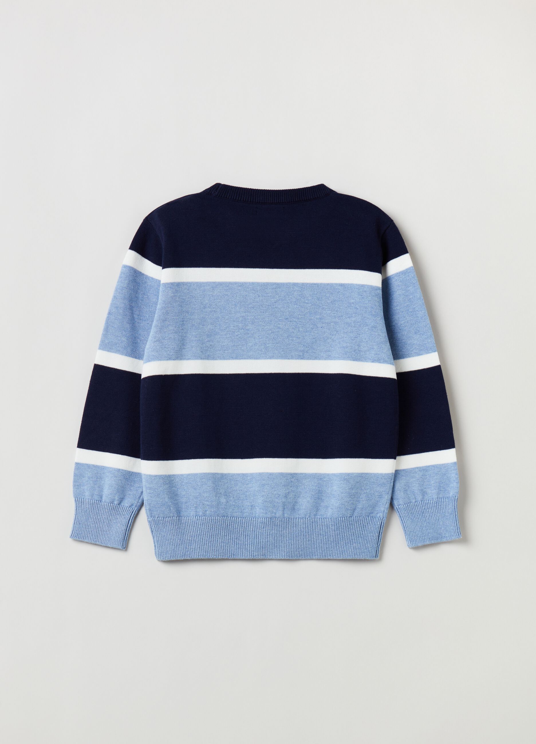 Striped cotton pullover