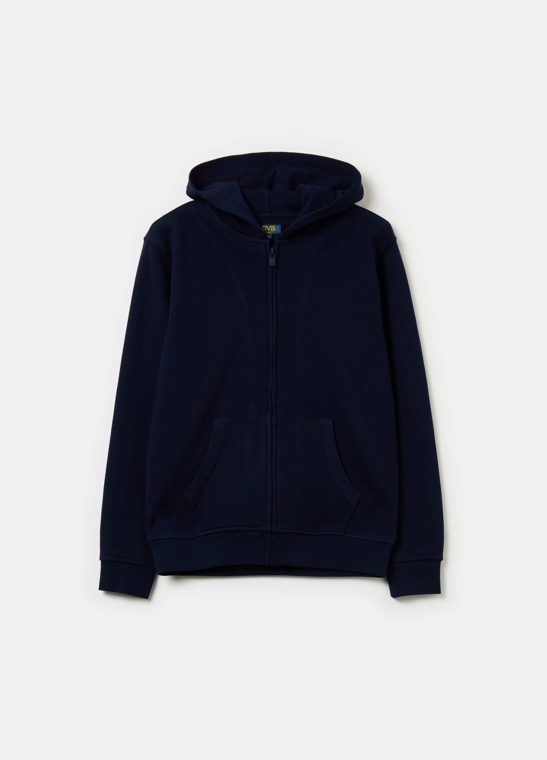 Essential full-zip sweatshirt with hood