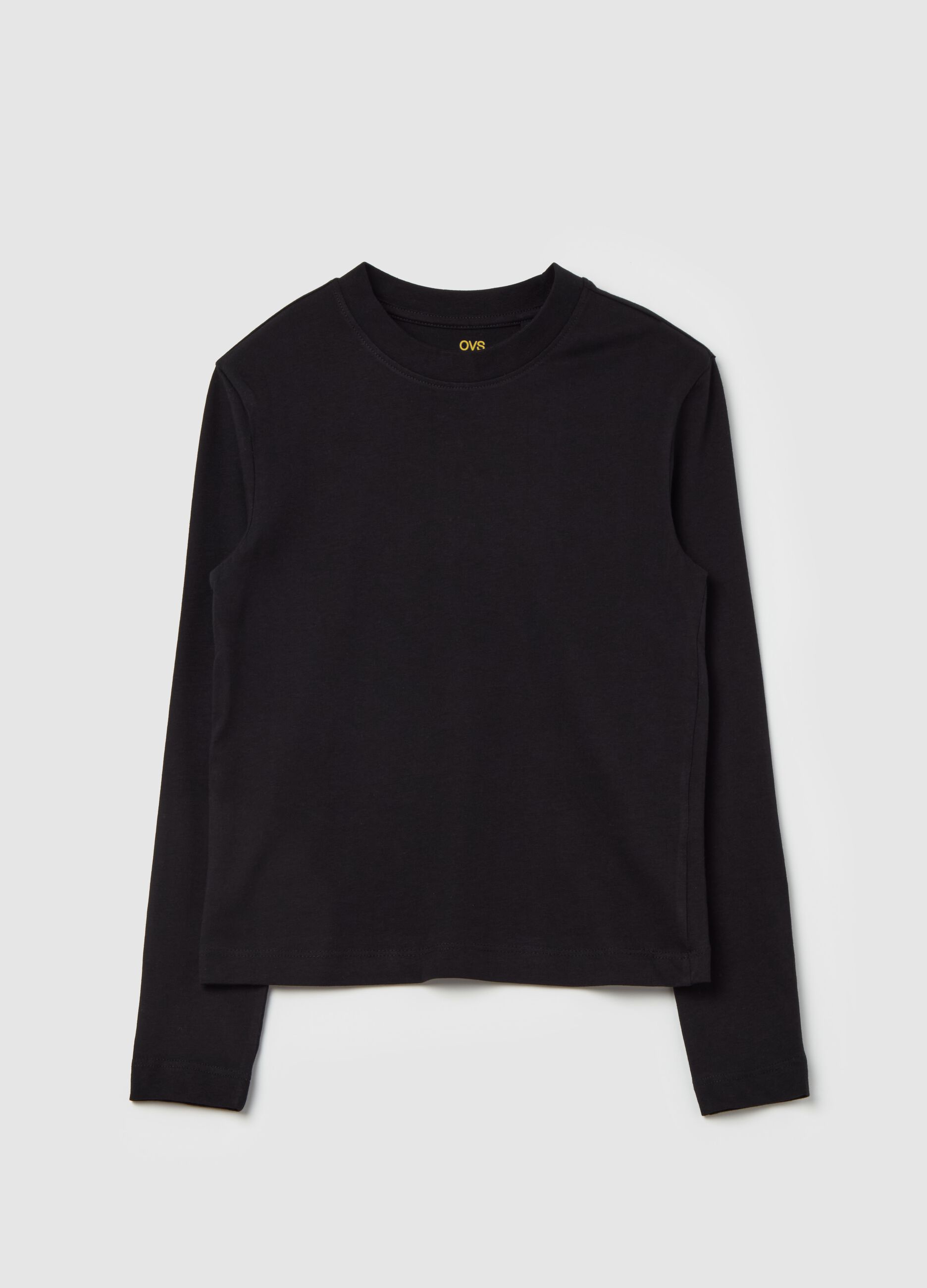 Long-sleeved T-shirt in organic cotton