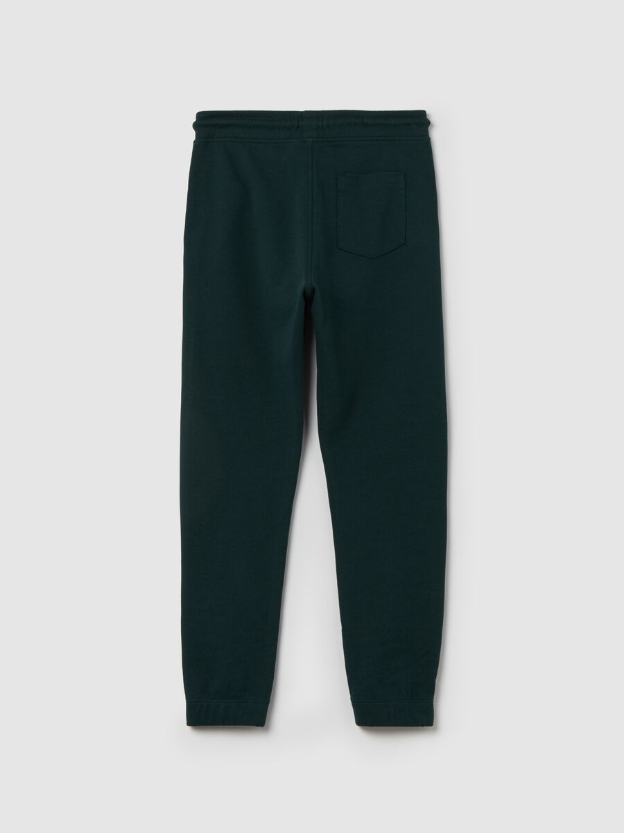 Joggers in felpa con stampa stemma college_1