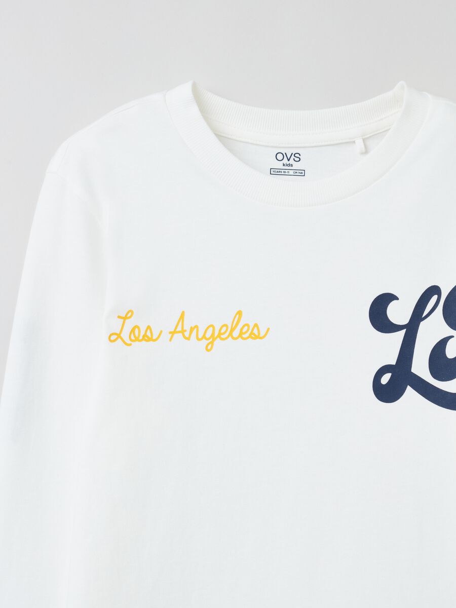 Long-sleeved T-shirt with lettering print_2