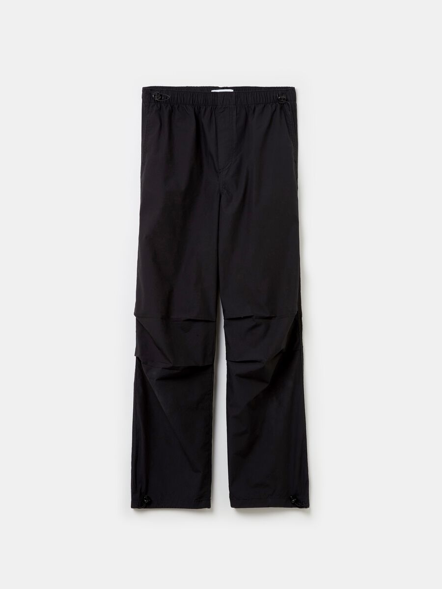 Cotton parachute trousers_0