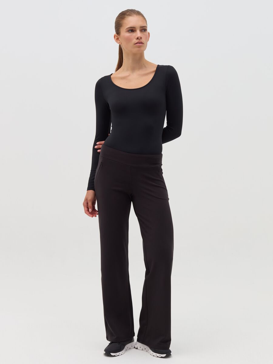 AI•KI straight-fit trousers_0