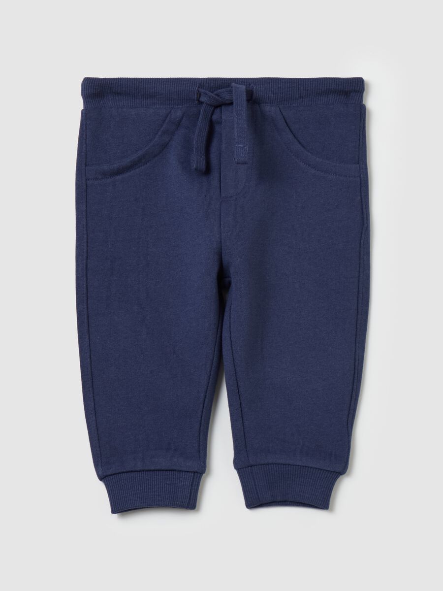 Fleece joggers with drawstring_0