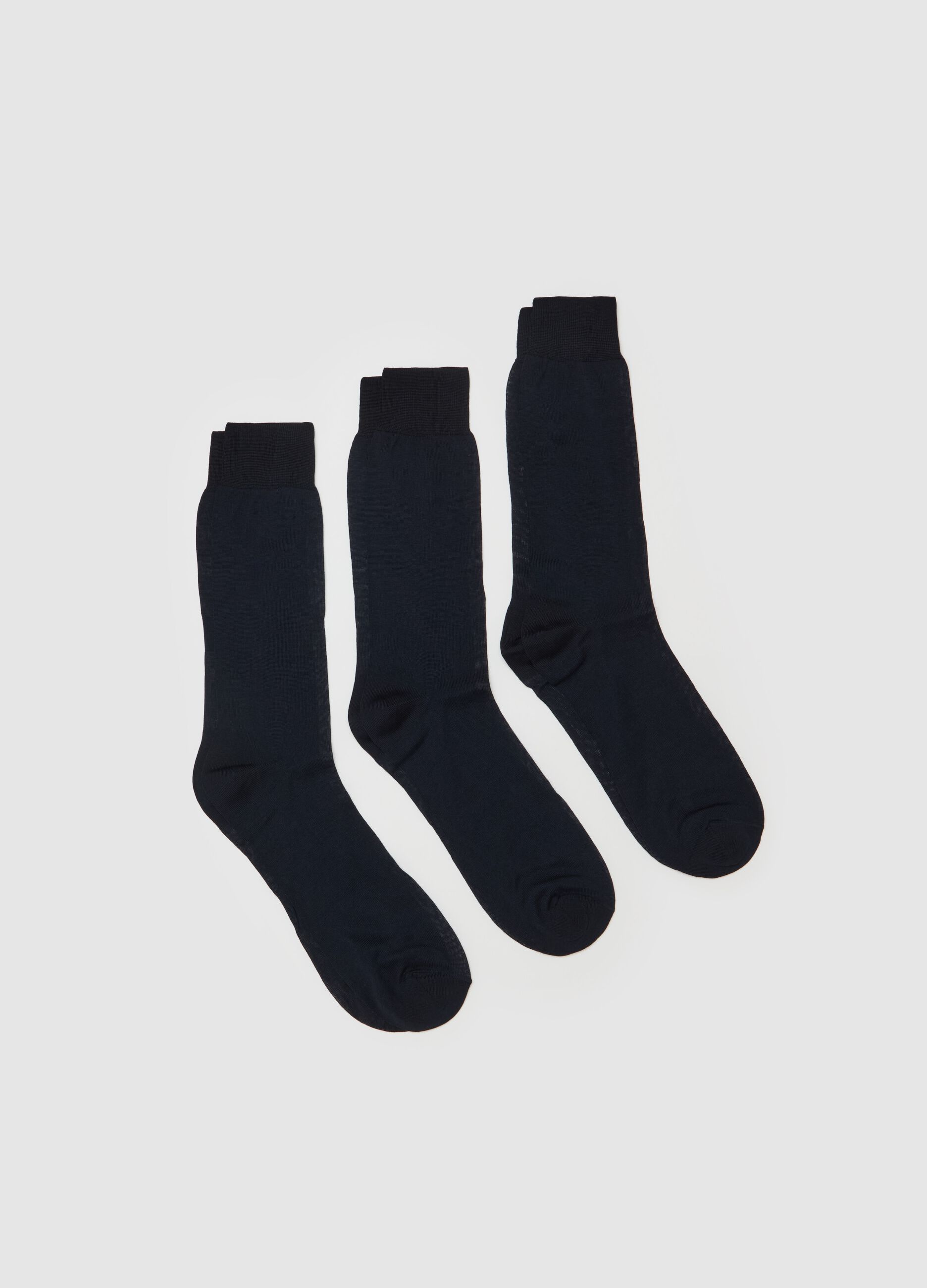 Three-pair pack short socks in Scottish yarn