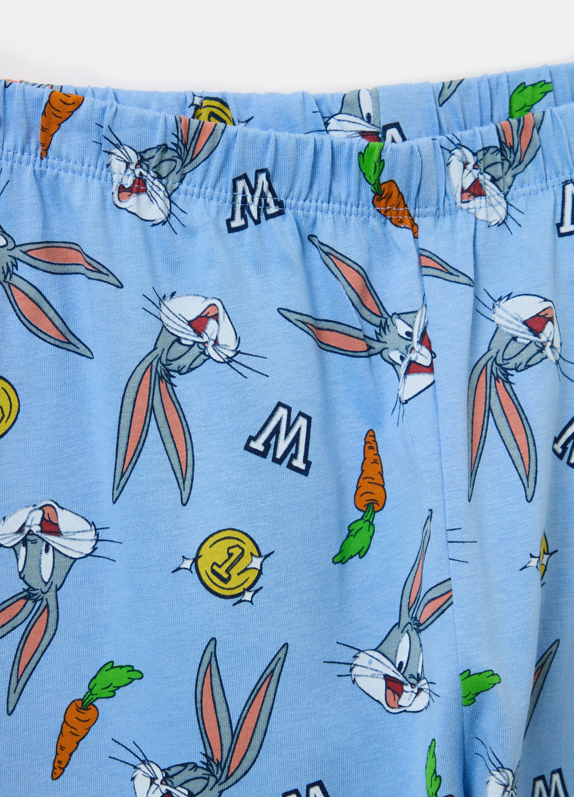 Organic cotton pyjamas with Bugs Bunny print