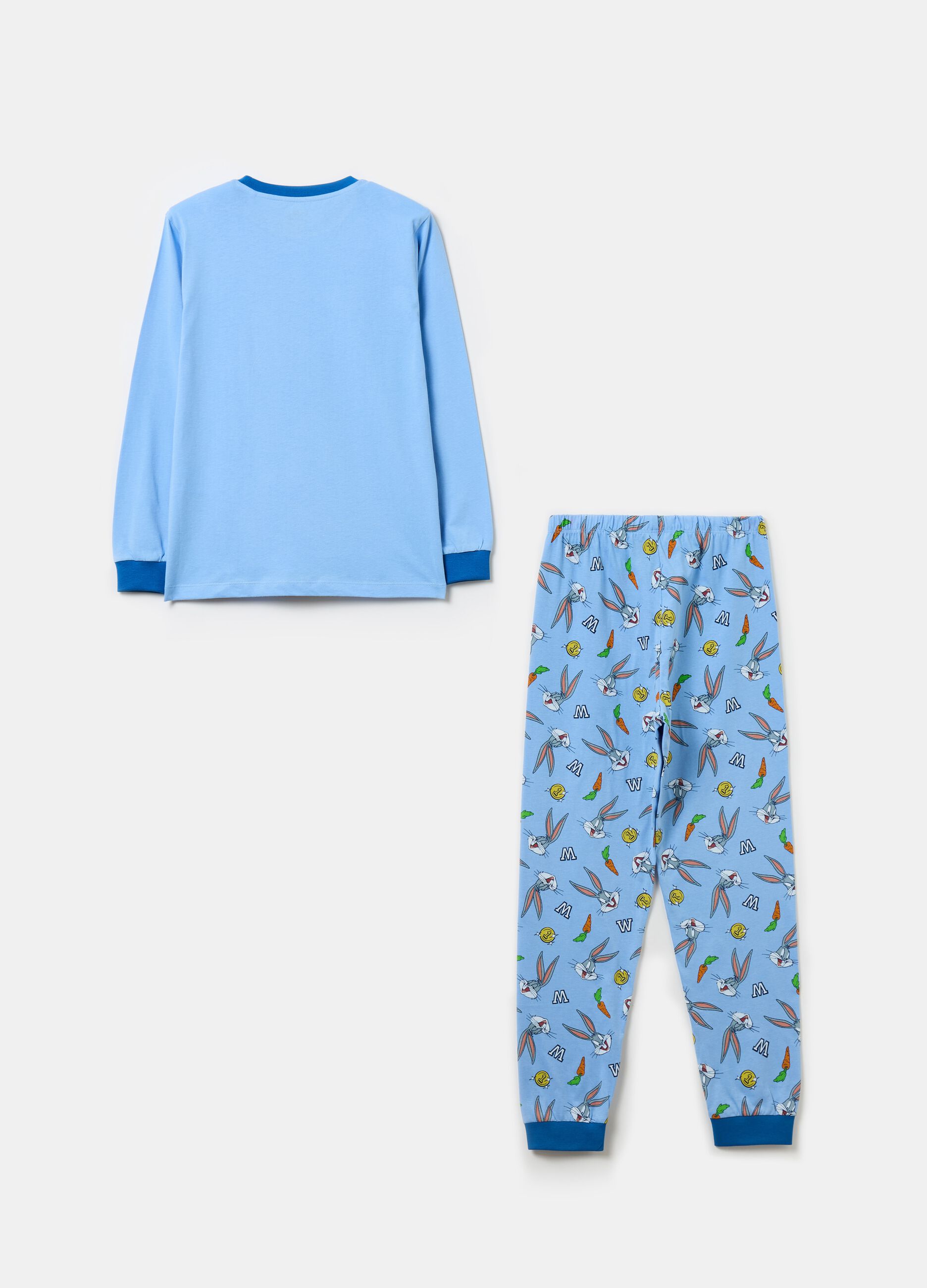 Organic cotton pyjamas with Bugs Bunny print