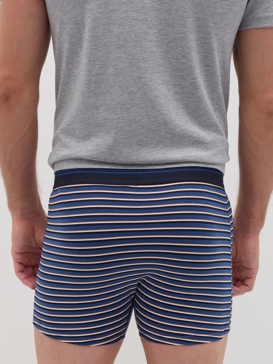 Three-pair pack midi boxer shorts with striped edging_3