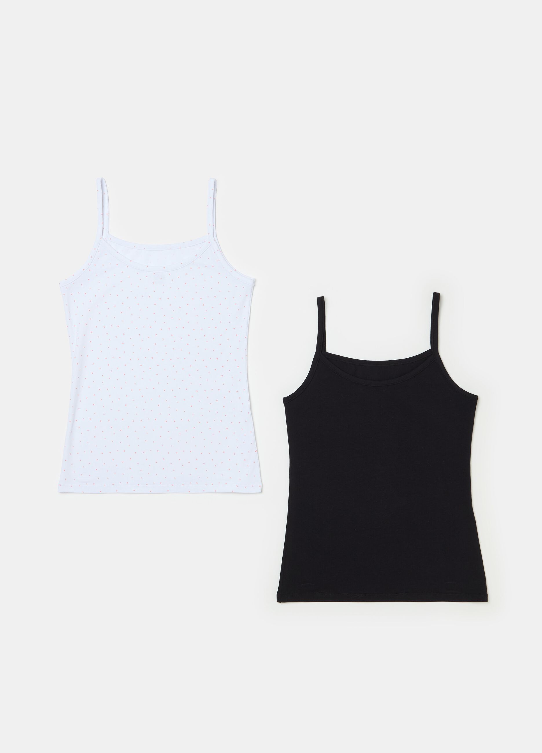 Two-pack organic cotton vests