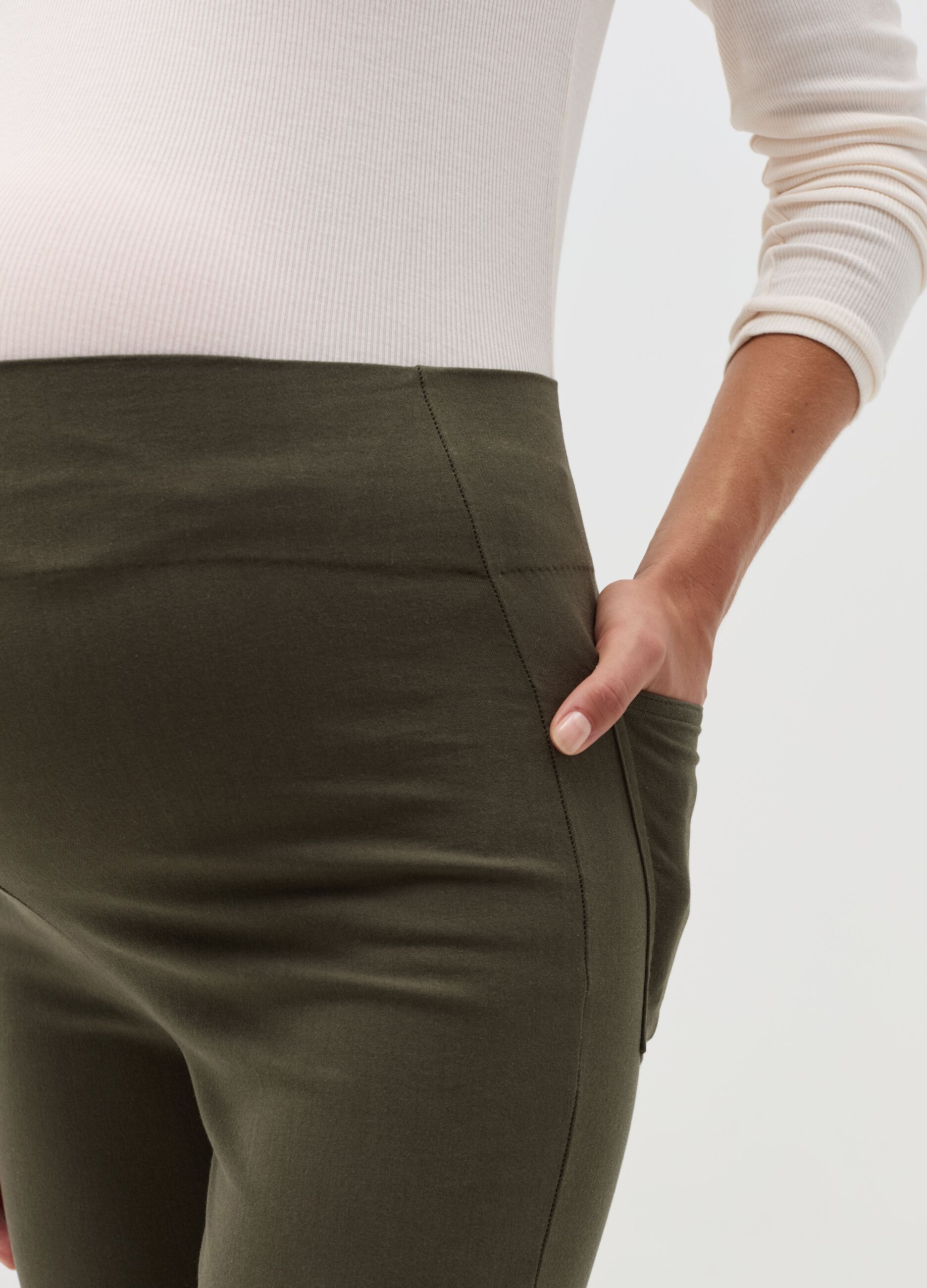 Stretch maternity trousers