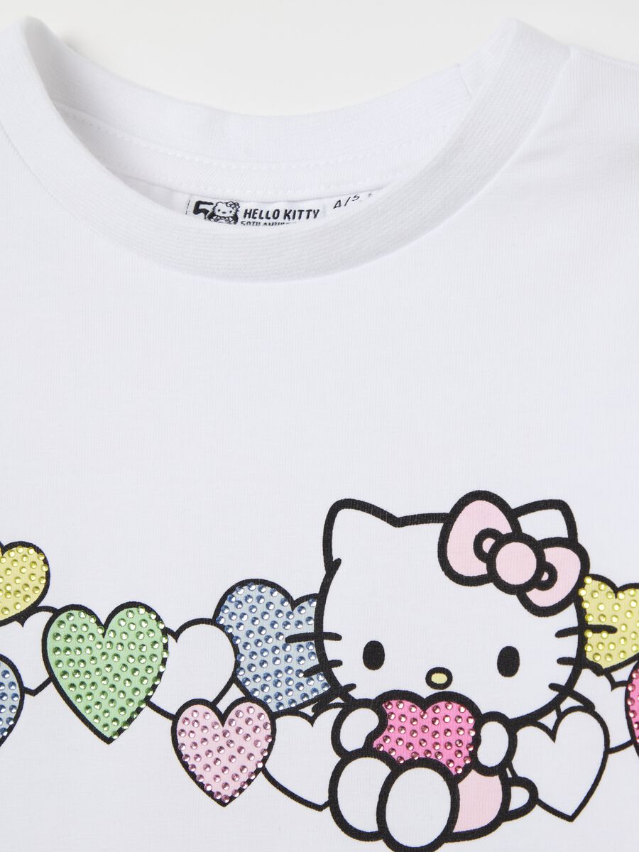 Long-sleeved Hello Kitty T-shirt with diamantés_2