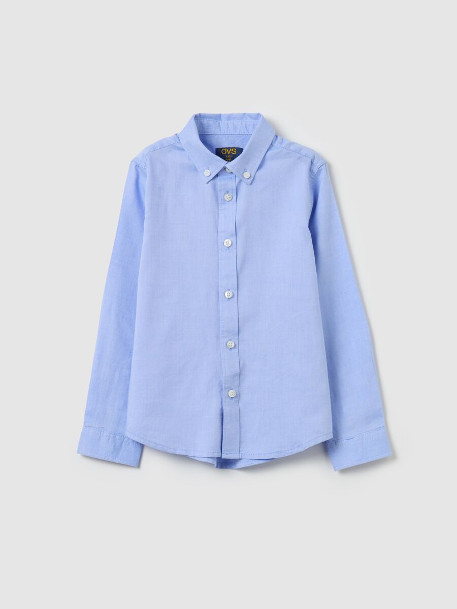 Button-down shirt in cotton twill_0