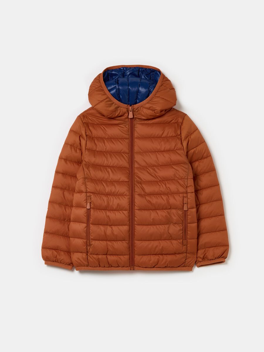 Ultralight down jacket with ripstop weave_0