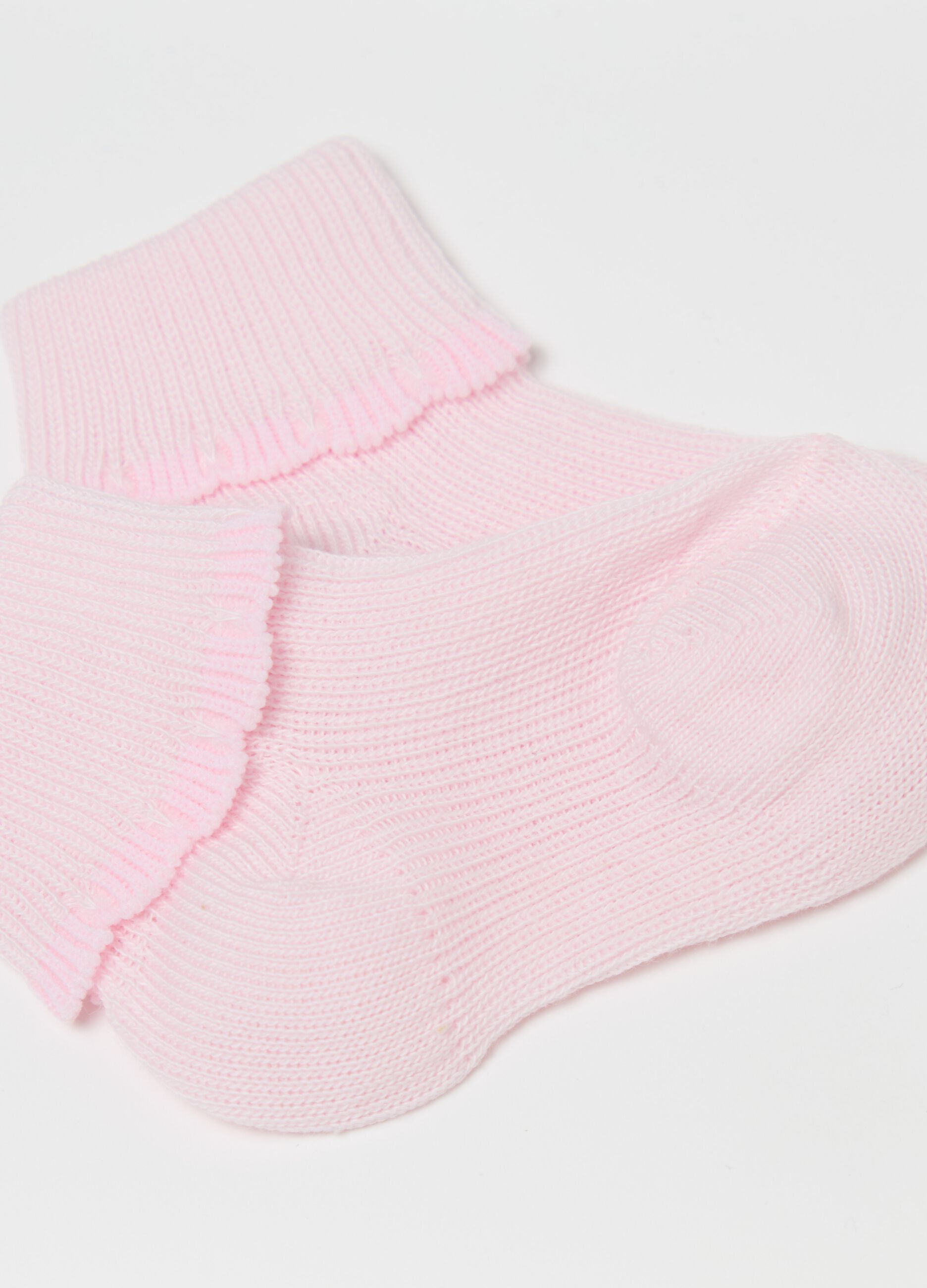 Two-pack socks with fold