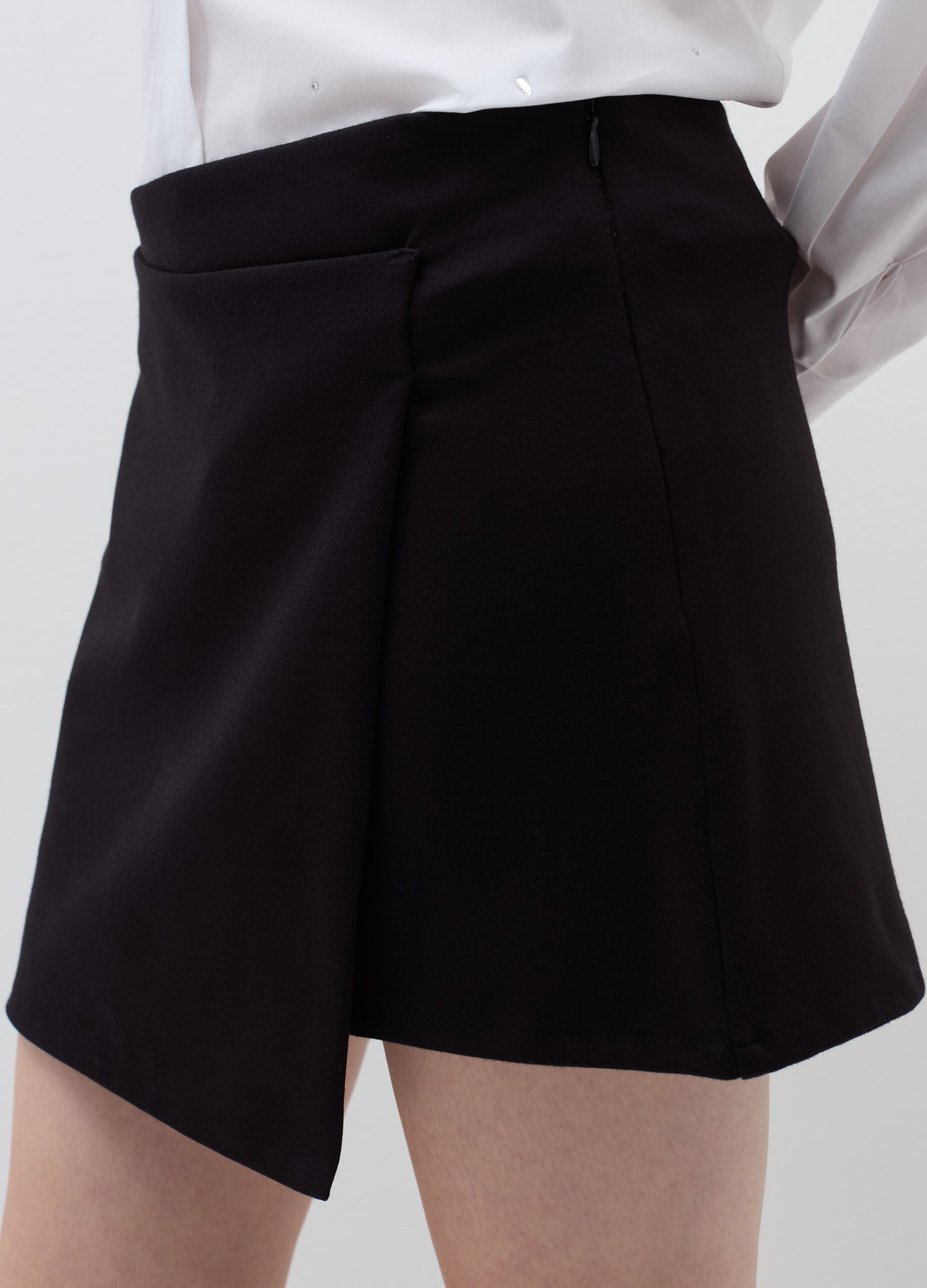 Wraparound miniskirt